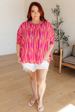 Load image into Gallery viewer, Essential Blouse in Magenta Kaleidoscope