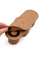 Load image into Gallery viewer, Frosty Filled 40oz Tumbler Ice Molds in Cafe