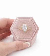 Load image into Gallery viewer, Francesca Pear Stone Ring-Gold