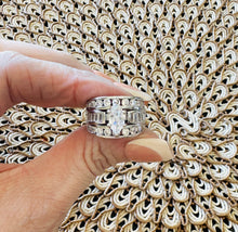 Load image into Gallery viewer, Victoria Marquise Cut Stacked Ring-Silver
