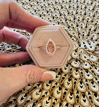 Load image into Gallery viewer, Blush Promise Marquise Halo Ring