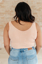 Load image into Gallery viewer, Fundamentals Ribbed Seamless Reversible Tank in Peach