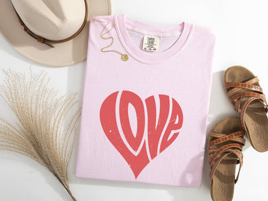 Groovy Love Heart Graphic Tee