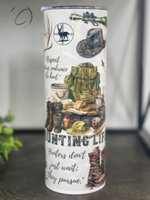 Load image into Gallery viewer, Hunting Life 20oz Skinny Tumbler