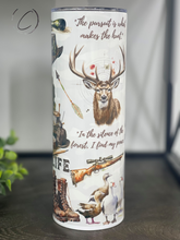 Load image into Gallery viewer, Hunting Life 20oz Skinny Tumbler
