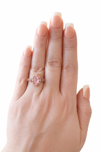 Load image into Gallery viewer, Jordin Sparkling Pink Rose Gold Ring
