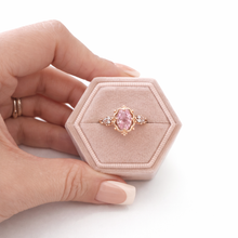 Load image into Gallery viewer, Jordin Sparkling Pink Rose Gold Ring