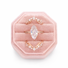 Load image into Gallery viewer, Rebecca 3 Piece Champagne Gold Ring Set