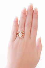 Load image into Gallery viewer, Rebecca 3 Piece Champagne Gold Ring Set