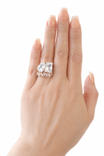Load image into Gallery viewer, Toi et Moi 2 Piece Ring Set