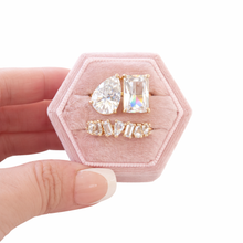 Load image into Gallery viewer, Toi et Moi 2 Piece Ring Set