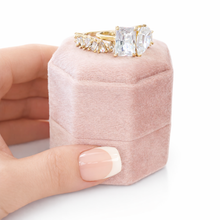 Load image into Gallery viewer, Toi et Moi 2 Piece Ring Set