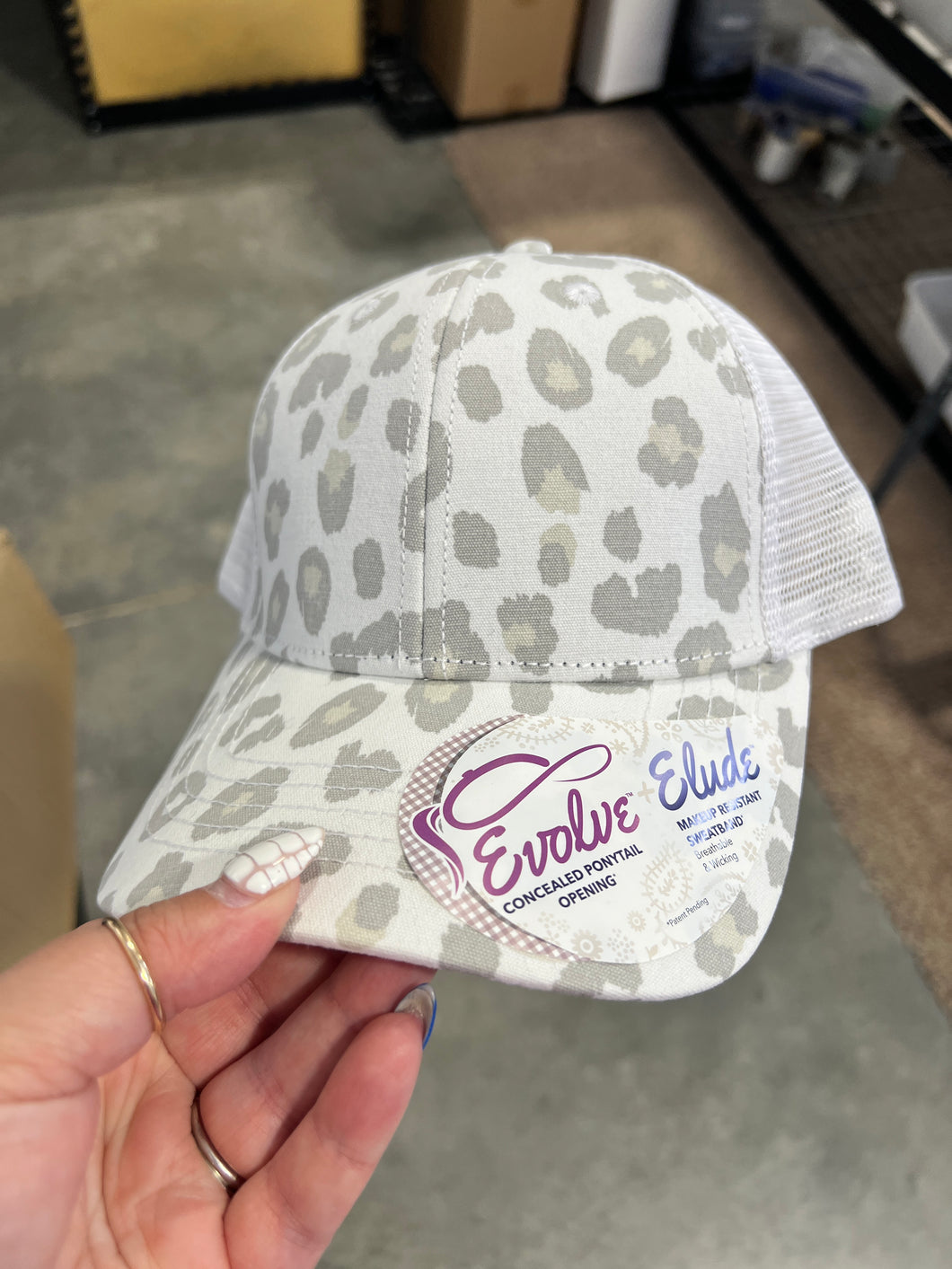 Leopard Ponytail Hat