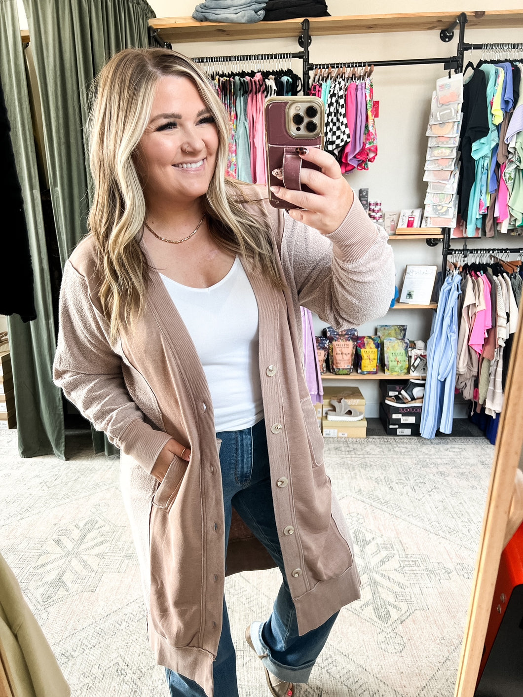 Desi Sweatshirt Cardigan (See Options)