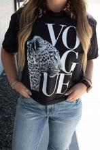Load image into Gallery viewer, Vogue Cheetah CROPPED Graphic Tee