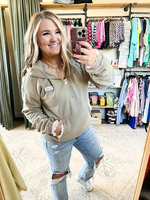 Ampersand Comfort Zone Hoodie Mocha Lace