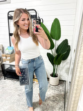 Load image into Gallery viewer, Dawn Mid Rise Ankle Straight Judy Blue Jeans w Bandana Loop