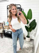 Load image into Gallery viewer, Dawn Mid Rise Ankle Straight Judy Blue Jeans w Bandana Loop