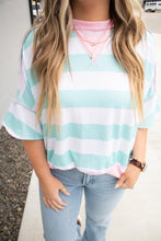 Load image into Gallery viewer, Mint to Be Striped Spring Top