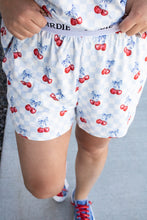 Load image into Gallery viewer, BIRDIE Tee Boxer Short Set in Cherry Bell