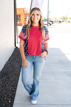 Load image into Gallery viewer, American Honey Ribbed Short Sleeve Top