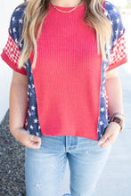 Load image into Gallery viewer, American Honey Ribbed Short Sleeve Top