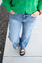 Load image into Gallery viewer, RISEN High Rise Crop Wide Jeans in Medium Wash