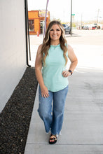 Load image into Gallery viewer, Morgan Micro Striped Tank - Turquoise