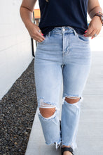 Load image into Gallery viewer, RISEN High Rise Crop Straight Jeans