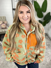 Load image into Gallery viewer, Love It Don&#39;t Leave It Floral Fleece Jacket