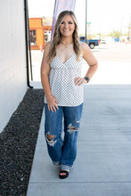 Load image into Gallery viewer, Polka Dot V-Neck Flowy Cami