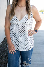 Load image into Gallery viewer, Polka Dot V-Neck Flowy Cami