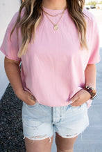 Load image into Gallery viewer, Ampersand Boyfriend Tee - Pink