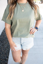 Load image into Gallery viewer, Ampersand Boyfriend Tee - Sage