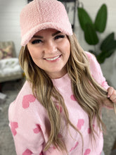 Load image into Gallery viewer, Lyla Sherpa Ball Cap in Pink