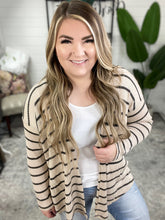 Load image into Gallery viewer, Weekend Adventure Striped Longline Cardigan