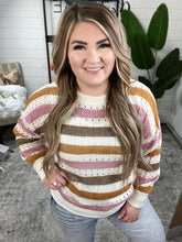 Load image into Gallery viewer, First in Line Striped Sweater