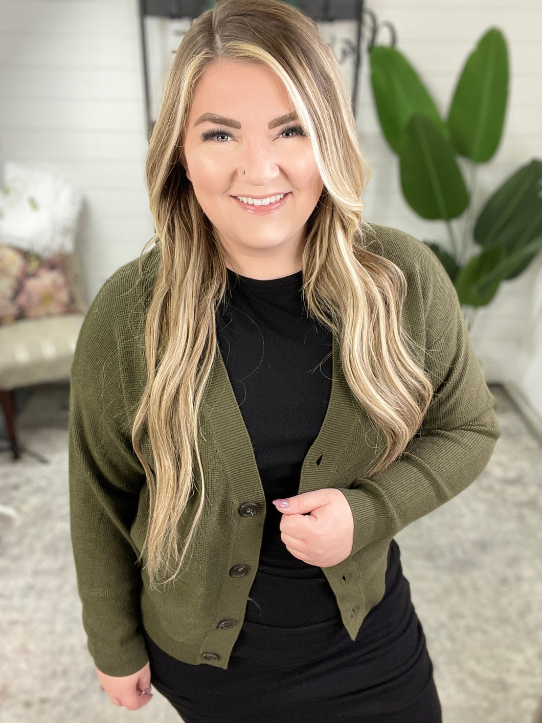 Button Up Sweater Cardigan