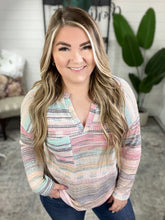 Load image into Gallery viewer, Totally Tubular Striped Long Sleeve Top