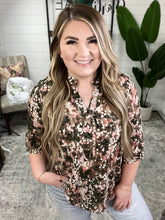 Load image into Gallery viewer, Little Lovely Blouse in Mocha Multi