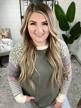 Load image into Gallery viewer, Very Curious Mixed Print Top