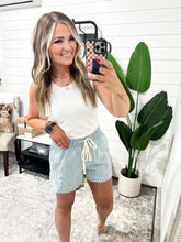 Load image into Gallery viewer, Boardwalk Talks Drawstring Shorts Light Blue