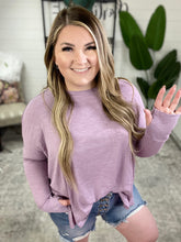 Load image into Gallery viewer, Face It Together Step Hem Pullover