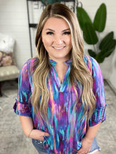 Load image into Gallery viewer, Little Lovely Blouse in Blue Multi