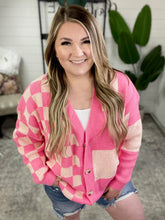 Load image into Gallery viewer, Don&#39;t Stop Me Now Checkered Cardigan