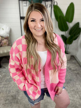 Load image into Gallery viewer, Don&#39;t Stop Me Now Checkered Cardigan