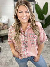 Load image into Gallery viewer, Easy to Please Plaid Color Block Top