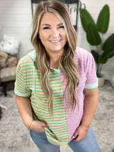 Load image into Gallery viewer, New Light Color Block Striped Hoodie