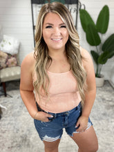 Load image into Gallery viewer, Fundamentals Ribbed Seamless Reversible Tank in Peach