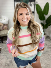 Load image into Gallery viewer, Flawless Features Striped Sweater